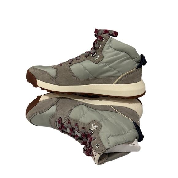 Timberland Retro Swift Women High Top Lace Sneakers - Light Grey Woven - Size: 8 - Picture 9 of 11